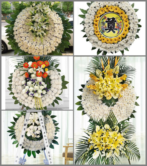 福建宁德古田县黄田镇西坑村花圈速递